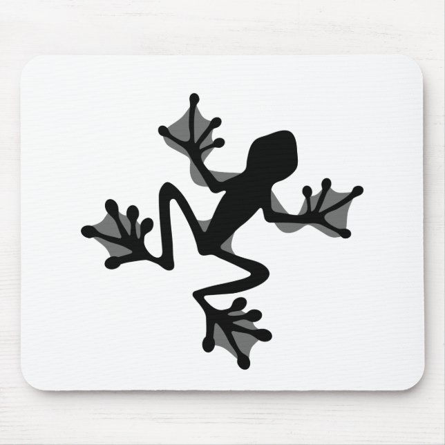 Frog Silhouette Mouse Pad (Front)
