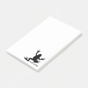 Frog Silhouette Striking Motivational Quote Post-it Notes