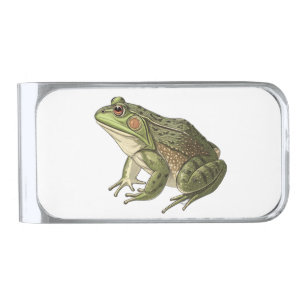 Frog Silver Finish Money Clip