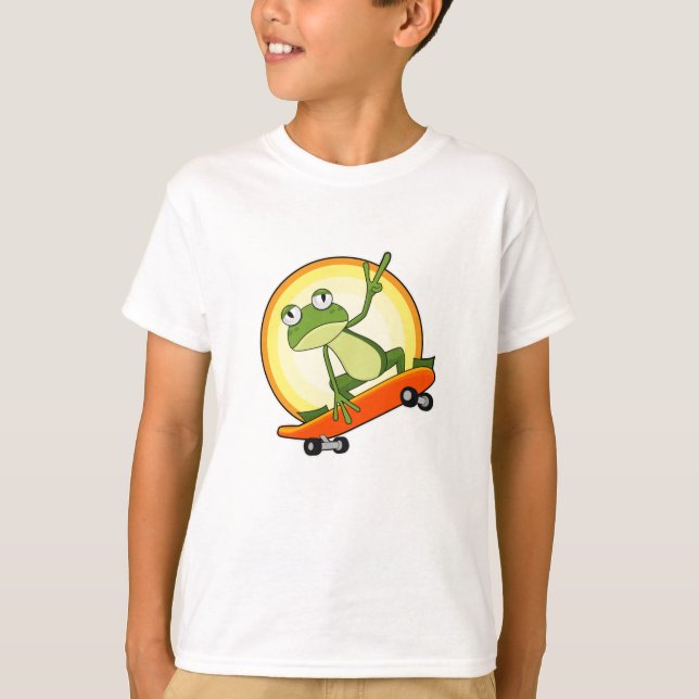 Frog Skater Skateboard T-Shirt (Front)