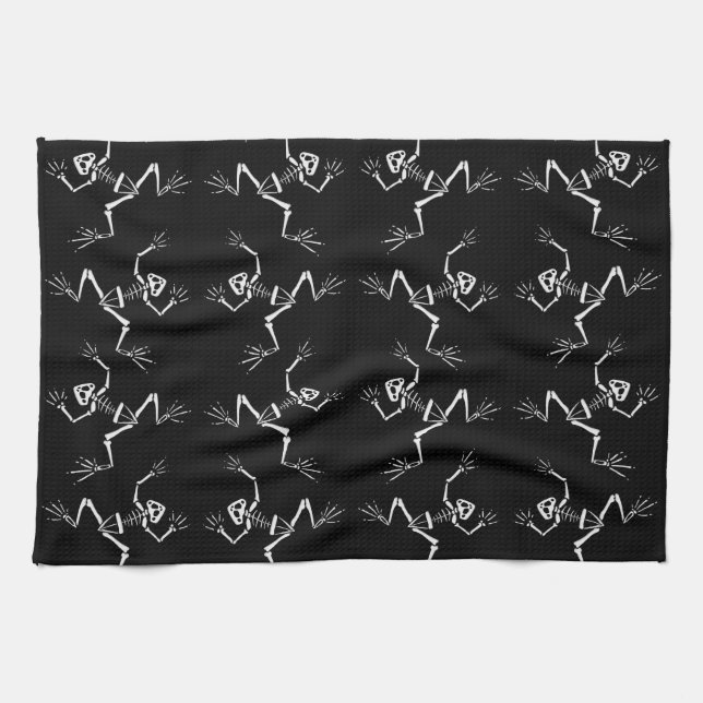Frog Skeletons Towel (Horizontal)