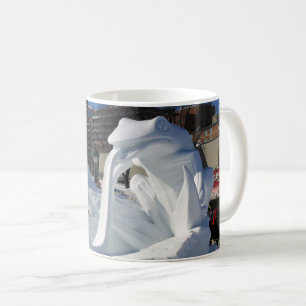 Frog Snow Sculpture, Quebec, Canada Coffee Mug