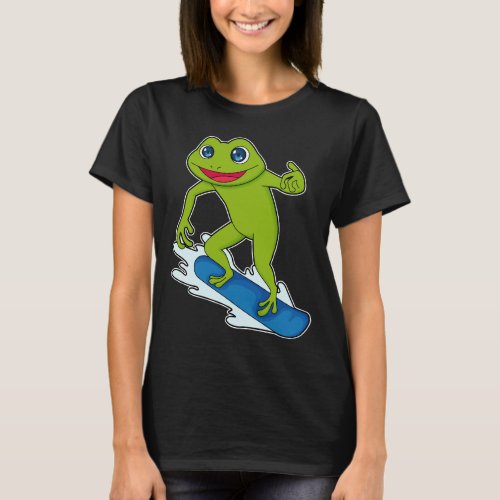 Frog Snowboarder Snowboard T_Shirt