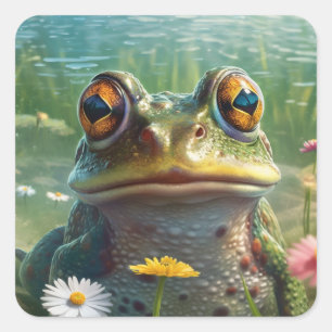 Frog Square Sticker
