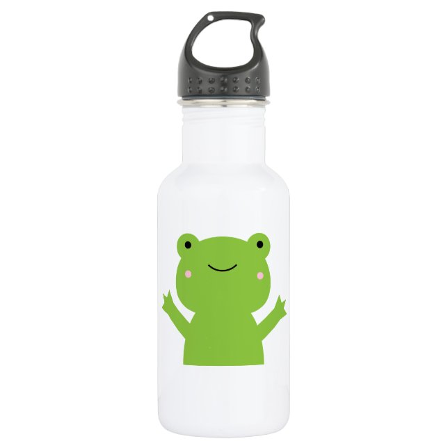 Frog Stainless Steel Water Bottle (Front)
