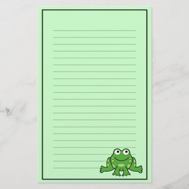 Frog Stationery (Front)