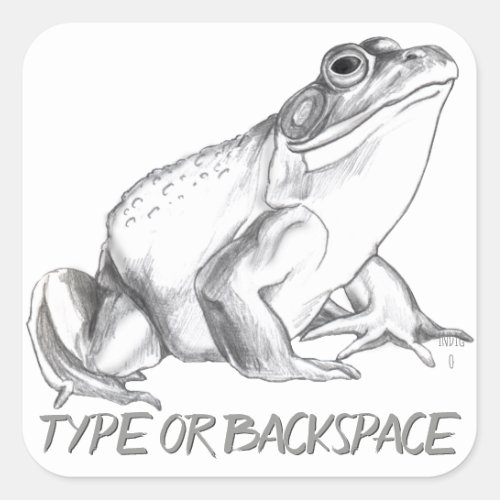 Frog Stickers Personalized Bullfrog Art Sticker
