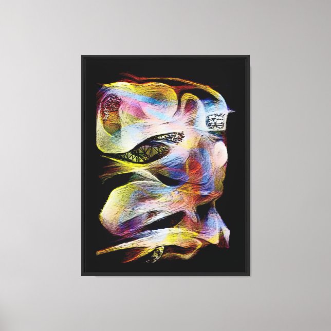 Frog Stretched Canvas Print (Front)