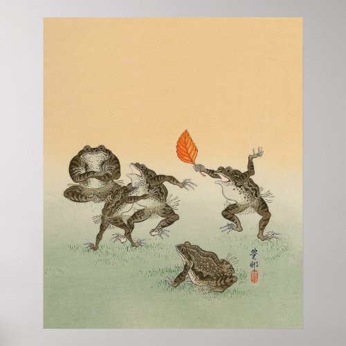 Frog Sumo _ Ohara Koson Poster