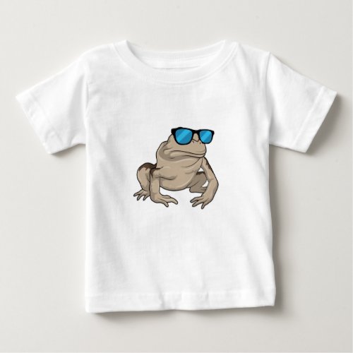 Frog Sunglasses Baby T_Shirt