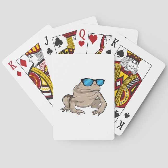 Frog Sunglasses Poker Cards (Back)