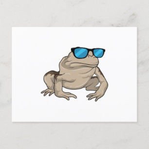 Frog Sunglasses Postcard