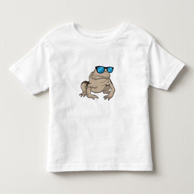 Frog Sunglasses Toddler T-shirt (Front)