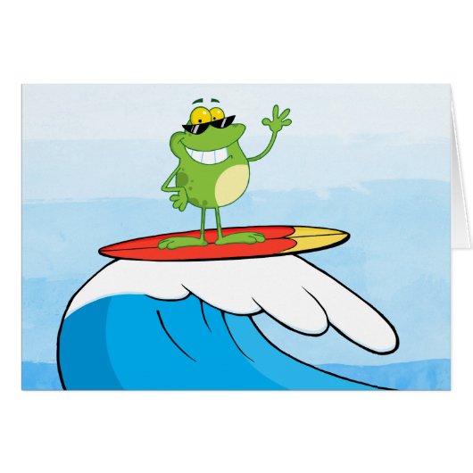 FROG SURFING CARDS (Front Horizontal)