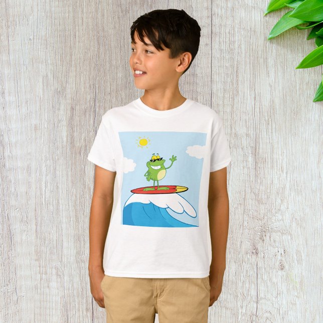 Frog Surfing On A Wave T-Shirt (Creator Uploaded)