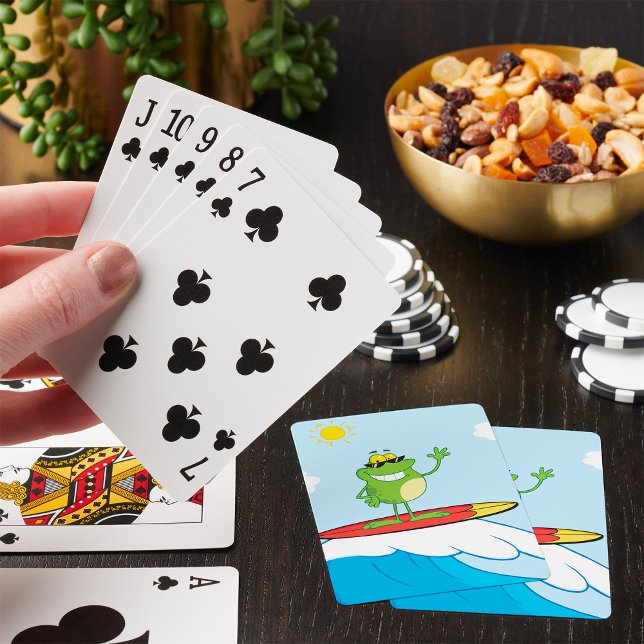 Frog Surfing Poker Cards (Creator Uploaded)