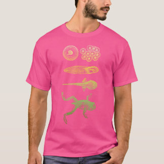 Frog Tadpole Metamorphosis Life Cycle Biology T-Shirt