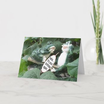 Frog Talk 5840 Frog- Haha Your Bday Card by MakaraPhotos at Zazzle