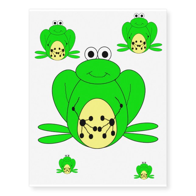 Frog Temporary Tattoo (Front)