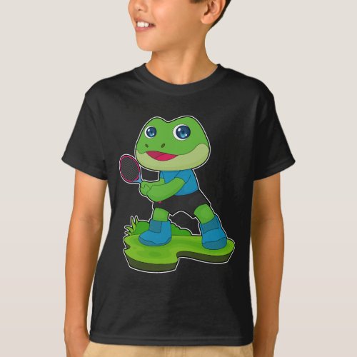 Frog Tennis Tennis racket Sports T_Shirt