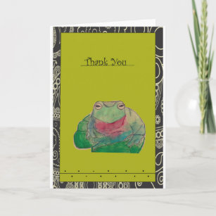 frog thank you card