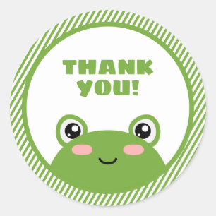 Frog Thank You Sticker