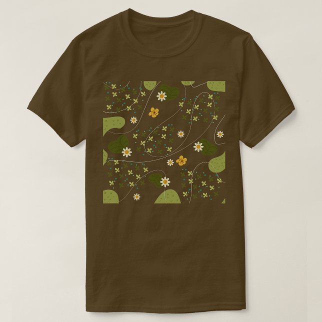 Frog theme pattern T-Shirt (Design Front)