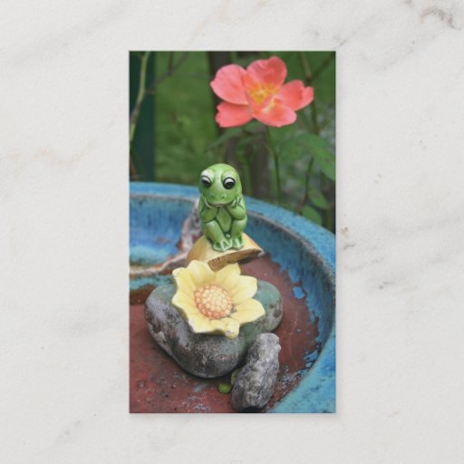 Customizable Frog Thinking Business Card