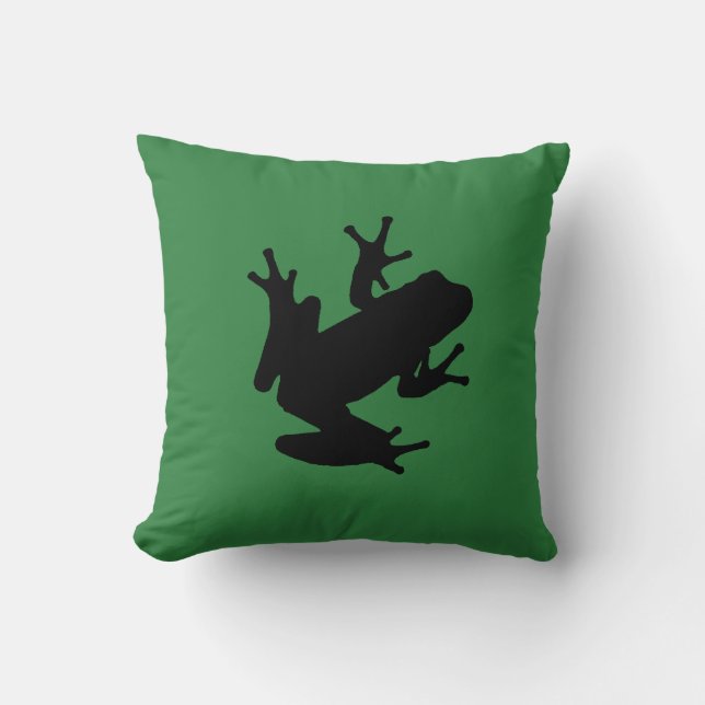 frog throw pillow (Front)