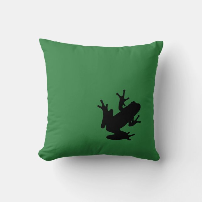 frog throw pillow (Front)