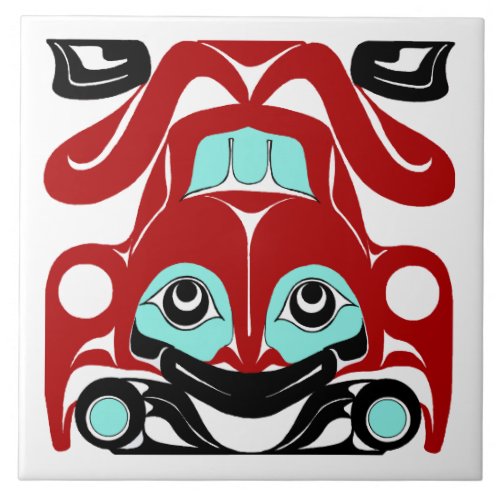 Frog Tile _ NW Coast Indian Formline Style 