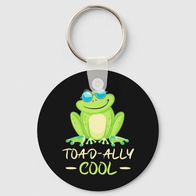 Frog Toadally Cool Keychain (Front)