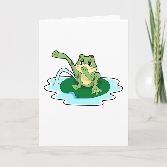 Frog Toilet Card (Front)