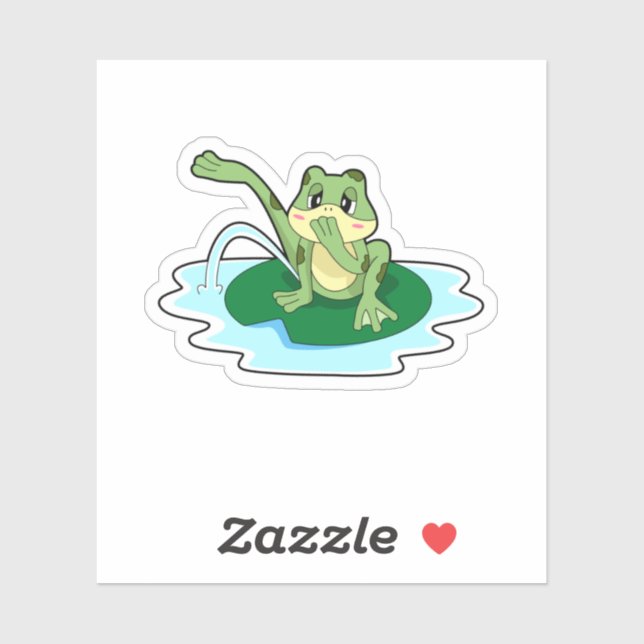 Frog Toilet Sticker (Sheet)
