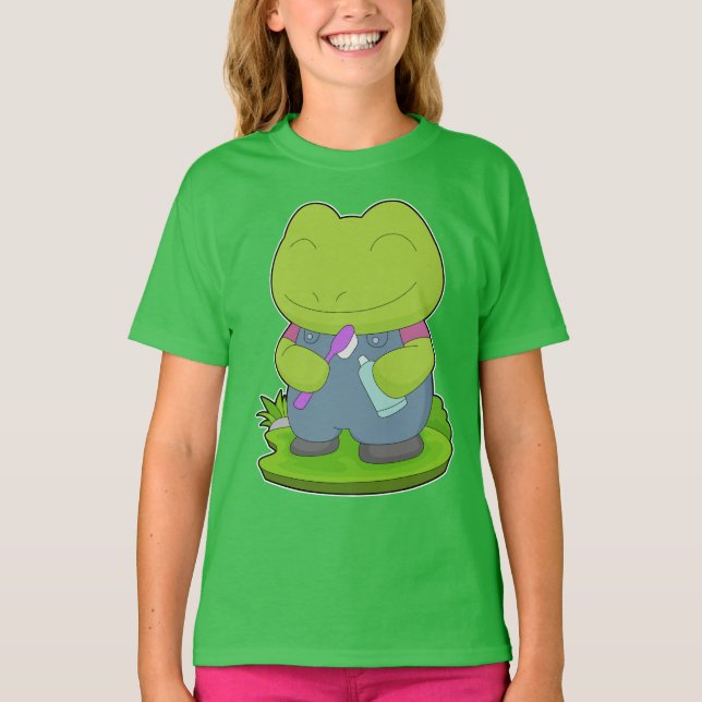 Frog Toothbrush T-Shirt (Front)