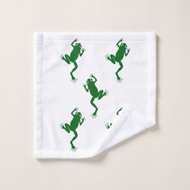 Frog Towel Set by Zone_413 (Wash Cloth)
