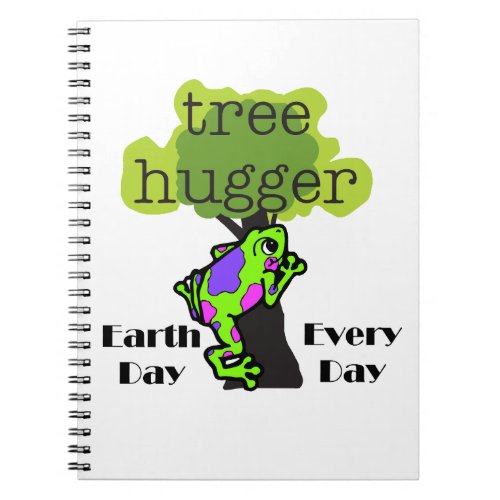 Frog Tree Hugger Earth Day Notebook