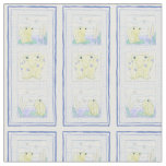 Frog Trio on Gingham Cloth