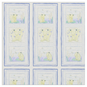 Frog Trio on Gingham Cloth
