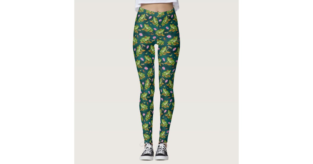 Print Pattern Frog Women Leggings