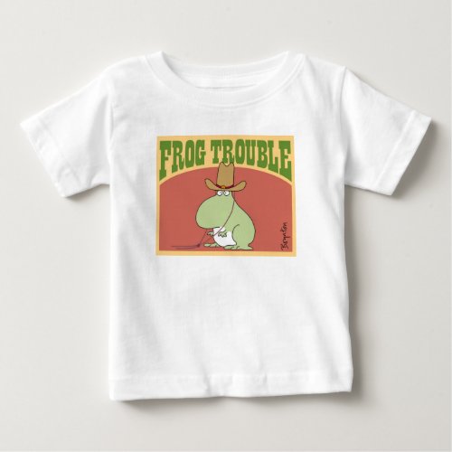 FROG TROUBLE by Sandra Boynton Official Apparel Baby T_Shirt