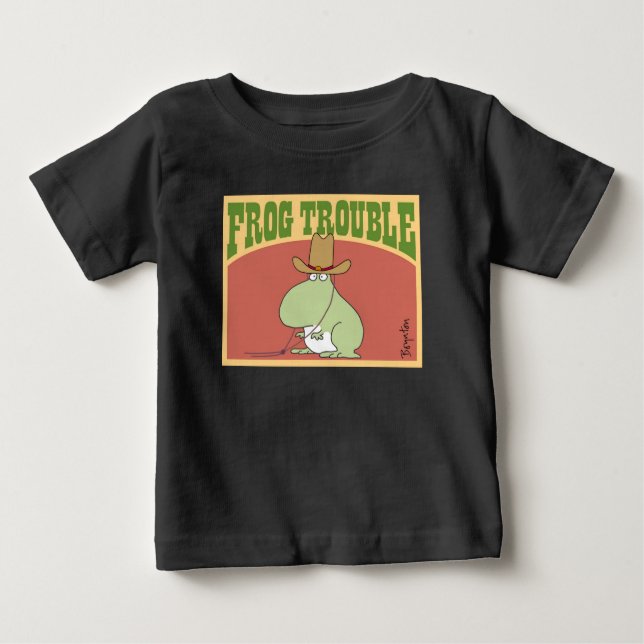 FROG TROUBLE by Sandra Boynton Official Apparel Baby T-Shirt (Front)