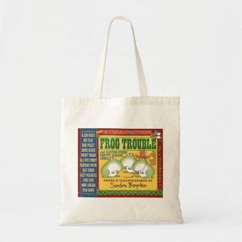 FROG TROUBLE by Sandra Boynton Official Tote