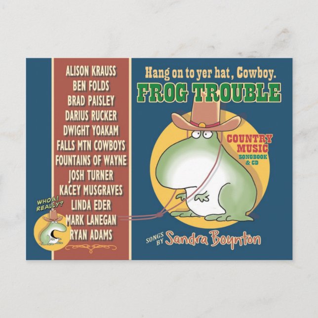 FROG TROUBLE by Sandra Boynton postcard (Front)