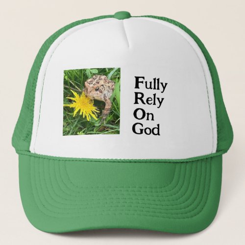 FROG trucker hat Fully Rely On God 