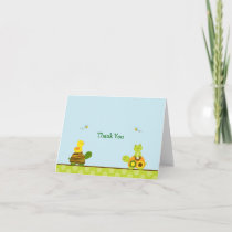 Frog Turtle Duck Thank You Note Cards