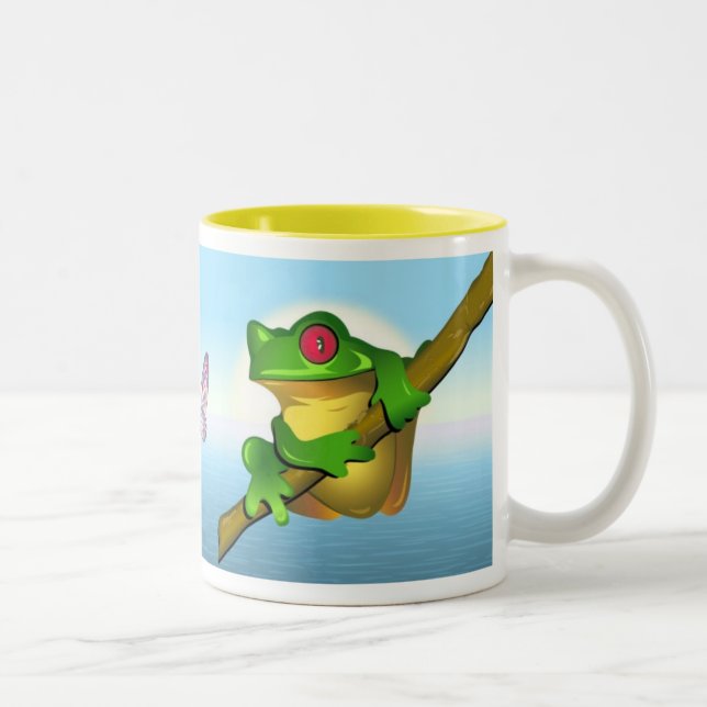 Frog  Two-Tone coffee mug (Right)