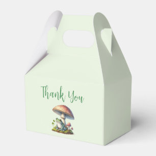 Frog Under a Mushroom Cute Nature Thank You Favor Boxes