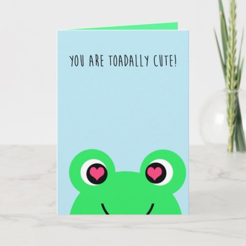 Frog Valentines Day Card