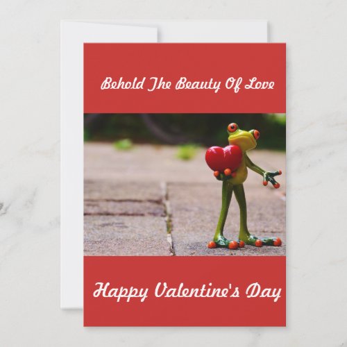 FROG VALENTINES DAY CARD